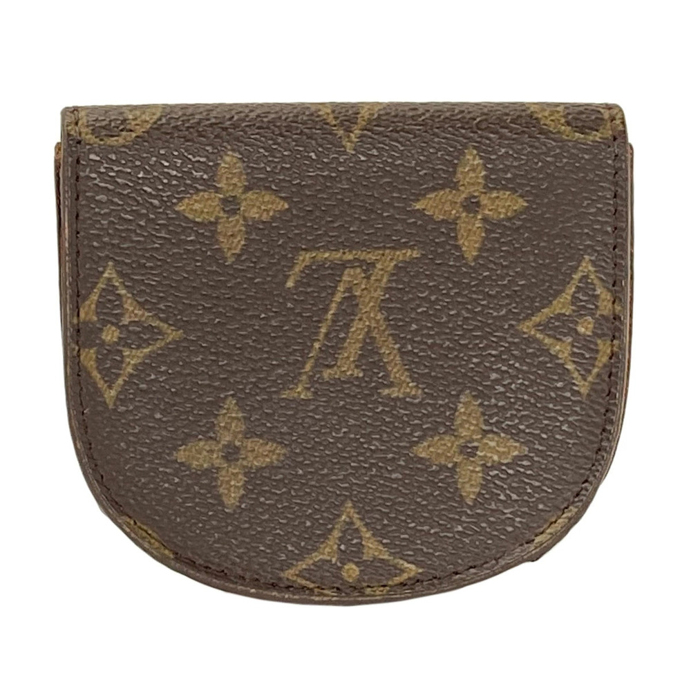 Louis Vuitton Guze Wallet Canvas Portemonnaie case Monogram coin Brown